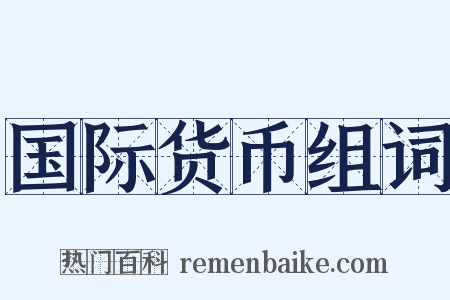 国际货币组词是什么意思的图片